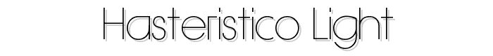 Hasteristico Light font
